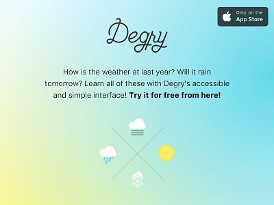 Degry - Weather forecast application [w/ free promo codes]