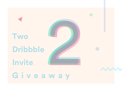 x2 Dribbble Invitation