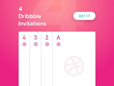 4 Dribbble Invitations 📣 [#dribbbleinvite] dribbble invitation dribbble invitations dribbble invite invitation invite welcome dribbble