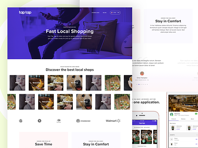 Landing / Product Page business categories category device duotone landing product shopping taptap web