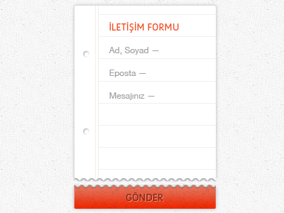 Mini Contact Form button contact contact form form iletisim iletişim message submit submit button