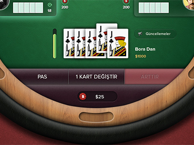 Kapalı Türk Pokeri (Five Card Poker) card cards chip chips design five five cards game gaming kapali poker player playing poker table turk pokeri