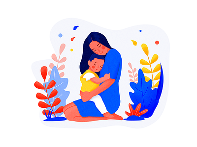 Mother's Day color illustrator