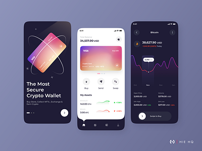 Crypto Wallet App Design