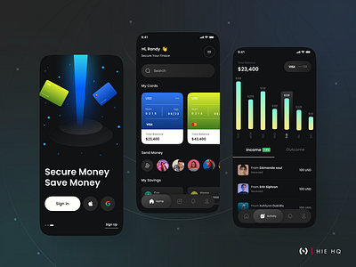 Finance app - Mobile App animation app bank app banking bitcoin blockchain crypto exchange crypto wallet cryptoart debit card design digital wallet fintech illustration mobile banking money transfer ui wallet wallet app wallet ui