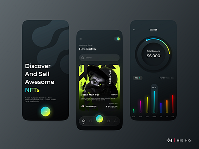 NFT Marketplace App 3d app bitcoin blockchain crypto exchange crypto wallet cryptoart design ethereum futuristic marketplace neumorphism nft nft ui nft uiux nftart trade trending ui uiux