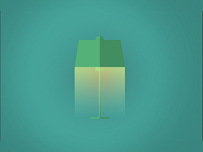 Lamp - illustration art clean colors design flat illustration vector