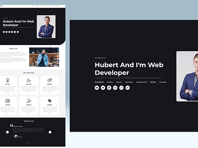 Portfolio Website Design css design graphic design html html css javascript portfolio website ui uiux design ux web design web development website website design