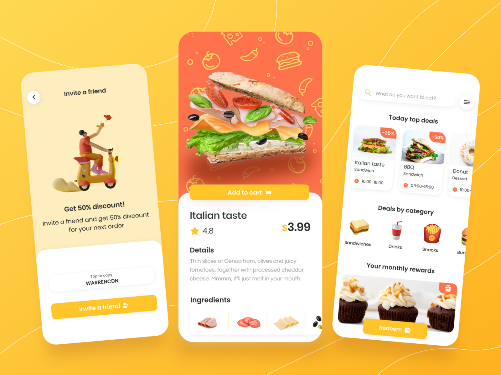 Loyalty app for fast food restaurant chain by Globaldev Group on Dribbble