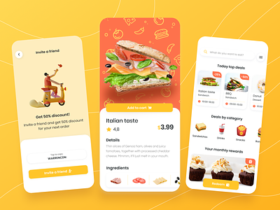 Loyalty app for fast food restaurant chain concept figma loyalty app steelkiwi ui