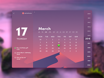 Calendar widget (.sketch download) calendar design interface mountains sketch ukraine ux widget