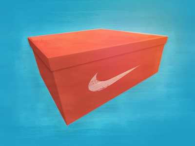 Nike Shoe Box illustration nike shoe sneaker