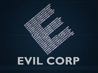 Evil Corp logo mrrobot retro vhs