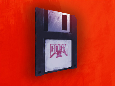 Floppy Disc Game floppy disc game paint photoshop red retro