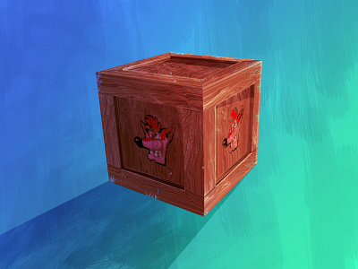 Crash 1UP Crate 1up crash bandicoot games illustration mask playstation ps1