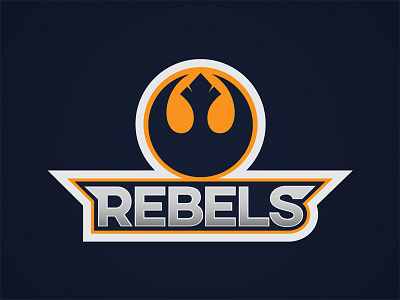 Rebels Sports Badge logo rebel alliance rebels sports star wars