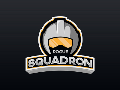 Rogue Squadron Sports Badge badge blue helmet logo rebel alliance rebels rogue sports squadron star wars