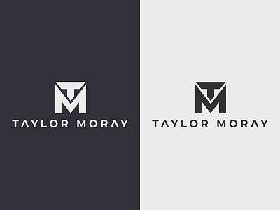 Taylor Moray logo badge branding clean consulting corporate identity illustrator logo logotype monogram