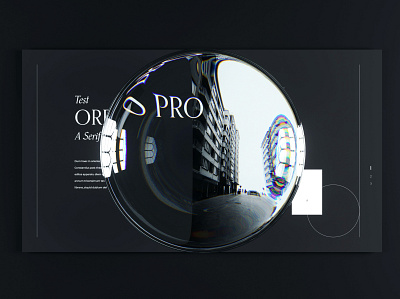 Orpheus pro font 3d cinema4d design font glass graphic design octane octanerender typography ui ui design ux webdesign