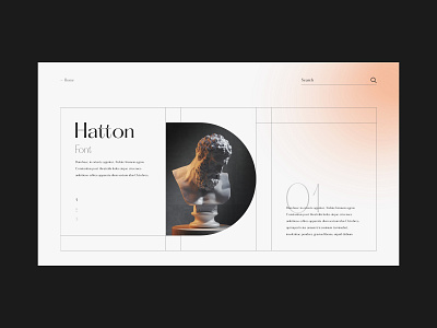 Ui design - Hatton 3d cinema4d design font graphic design maxon octane octanerender typography ui ui design ux ux design