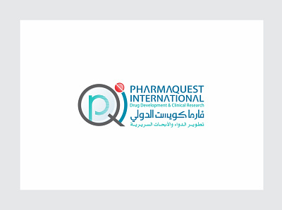 Pharma Quest branding graphic design logo
