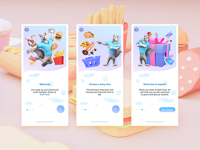 #DailyUi Day 23: Food App Onboarding