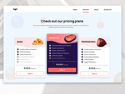 #DailyUI Day 30:  Pricing Page