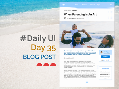 #DailyUI Day 35: Blog Post