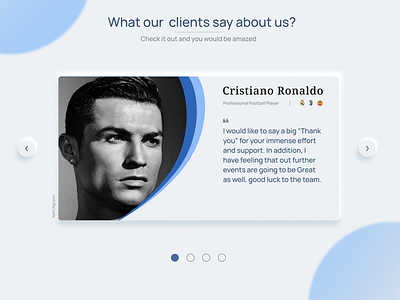 #DailyUI Day 39: Testimonial graphic design ui ux