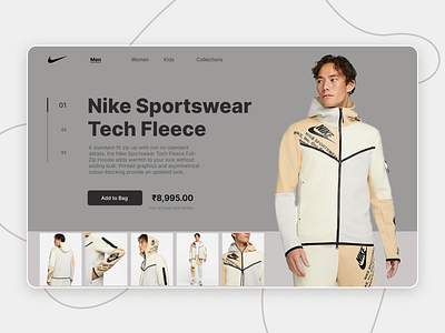 Nike Sportswear Tech Fleece : Landing Page