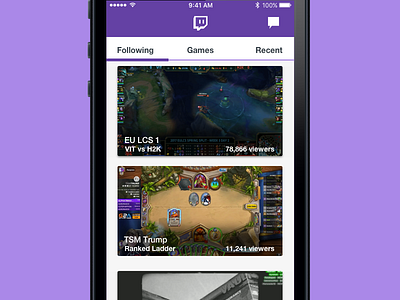 Twitch Redesign WIP redesign twitch