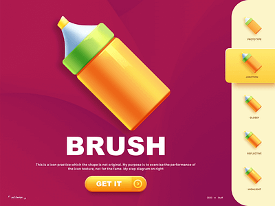 Brush Icon animation dashboard data icon illustration interface landing page logo ui web