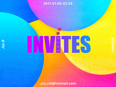 2 INVITES drawing dribbble gradients illustration interface invitations invites logo paint sketch ui web