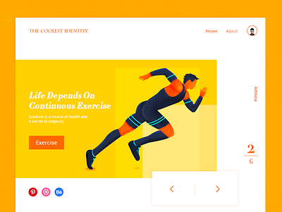 Life Depends On Exercise animation dashboard drawing icon illustration interface logo page ui vi web website