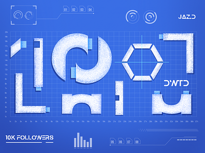 Celebrating 100,00 fans for DWTD animation blue dashboard data graphic icon illustration logo motion typography ui web