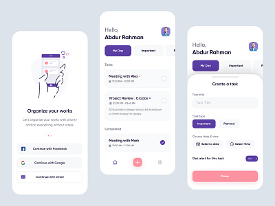 Schedo : Task Manager App by Sami 🏀 for Pixeleton on Dribbble