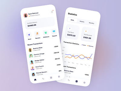 Finance App UI app design ui ux bank application concept figma sketch adobe xd kit finance app ui ios android flutter iphone mobile modern trendy design money saving new trend dsamivai statistics cryptocurrency user interface experience