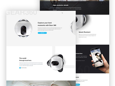 Gear 360 : Product Landing Page