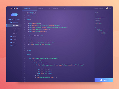 Exploration - Code Editor app code concept dashboard design editor google gui interface text ui web