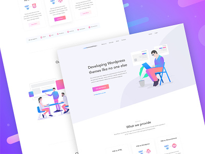Homepage - Design Agency Website android user experience corporate service contact cryptocurrency blokchain dashboard saas b2b google analytics statistics illustration agency website ios app user interface landing page template minimal clean new trend popular trending typography ui ux kit pricing web design homepage