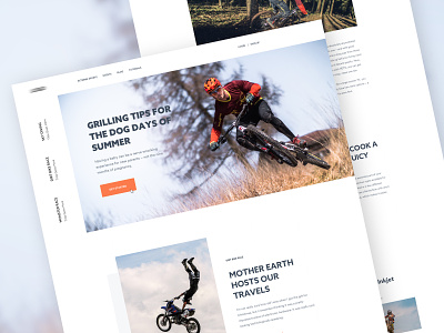 Homepage - Extreme Sports app ios android header exploration landing page website new popular trend saas b2b crypto sports blog homepage trending product typography concept user experience ux user interface ui web design template