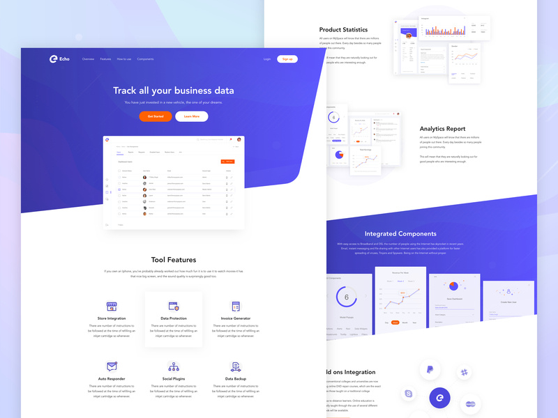 Homepage-B2B Product Website by Abdur Rahman Sami for Team Oreo on Dribbble