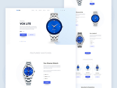 Exploration - WatchBox Homepage 2d 3d illustration graphics agency branding b2b b2c app ios android watch crypto blockchain dropshipping finance wallet sketch figma minimal ecommerce homepage popular trending new trend product landing page saas analytics statistics user interface ui ux design experience website web layout template