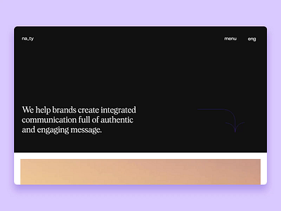 na_ty agency - webflow site agency creative agency dark theme lottie animation low code development portfolio site scroll animation web web design webflow