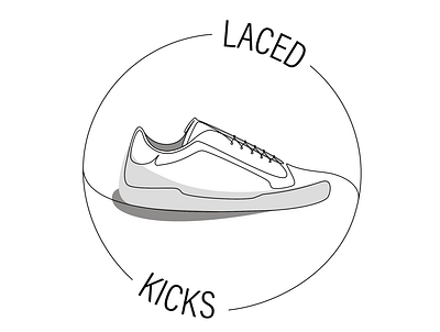 Laced Kicks adobe adobe illustrator adobe photoshop branding design graphic graphic design illustration logo logo design shoes vector