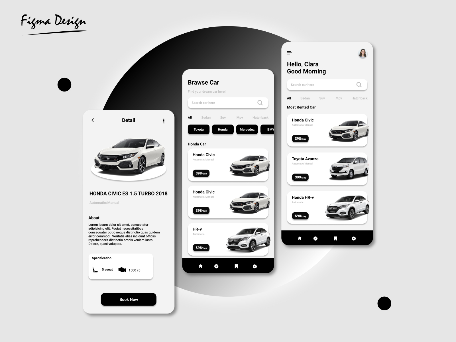 Car Rental Mobile Application by K_DESAIN on Dribbble