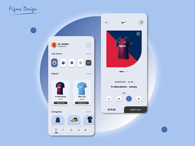 Sport shop UI Design