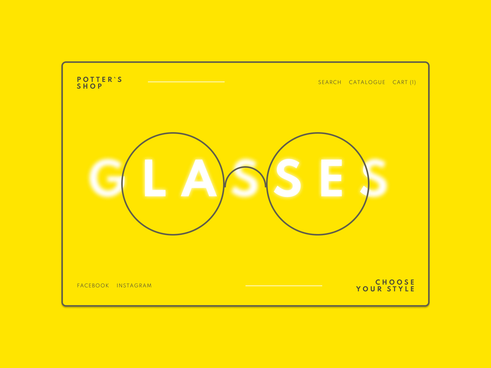 Landing page for a glasses store by Lina Akopova on Dribbble