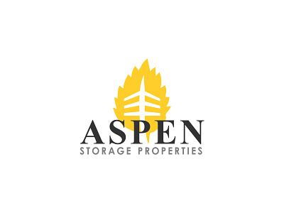 aspen storage logo aspen branding design logo properties storage