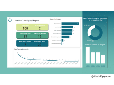 Jira Dashboard by Abdul Qayyum Kadri on Dribbble